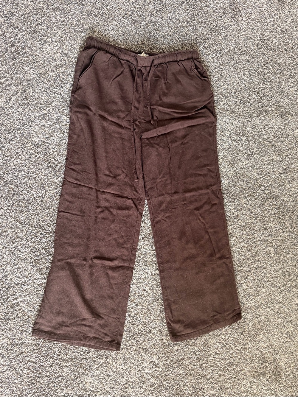 Brown Drawstring Lounge Pants